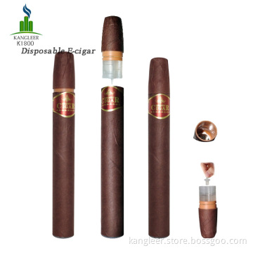 Disposable E-Cigar with Tank Format Cartomizer, Great Vapor (K1800)